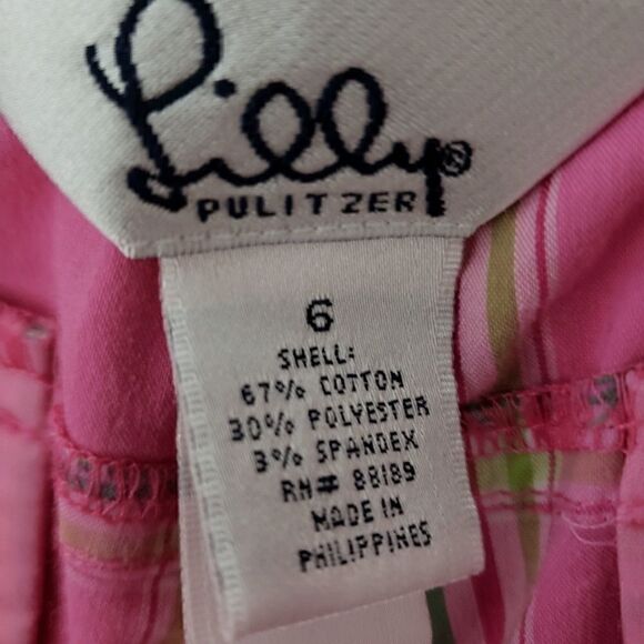 Vintage White Label Plaid Lilly Pulitzer Cropped Pants 6 - Picture 2 of 5
